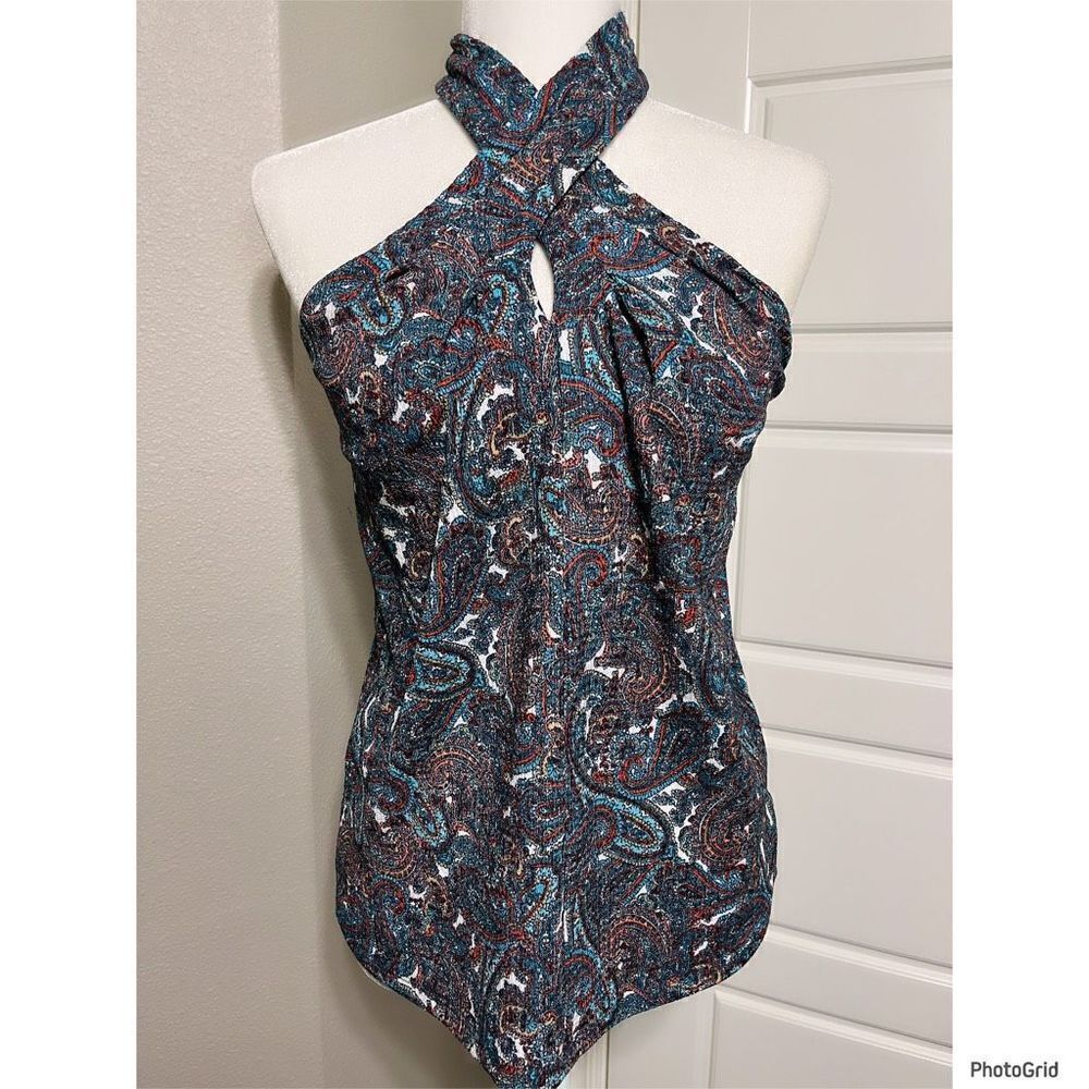 MichaelβKors Sangria Halter Top - Picture 1 of 2